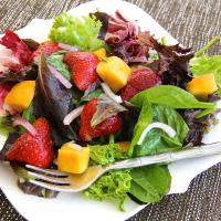 Strawberry-Mango Mesclun Salad image