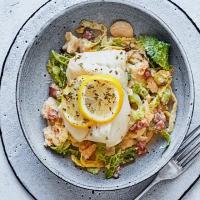 Cod with butter bean colcannon image