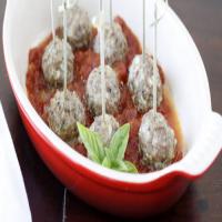 Mozzarella-Stuffed Sausage Meatballs image