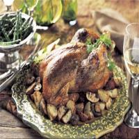 Roast Chicken with Spicy Herbed Olivada_image