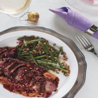 Roast Duck Breasts with Pomegranate-Chile Sauce image