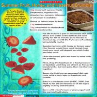 Summer Fruit, Honey, and Hazelnut Crumble Recipe - (3.3/5) image