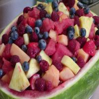 Fresh Watermelon and Fruit Salad image
