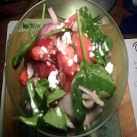 Strawberry melon Spinach salad_image