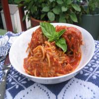 Spaghetti Meatballs With Tomato-Basil Sauce_image
