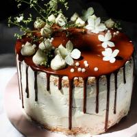 Chocolate ganache drip cake_image
