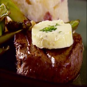 Flaming Filet Mignon with Chive Butter_image