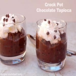 Crock Pot Chocolate Tapioca Pudding_image