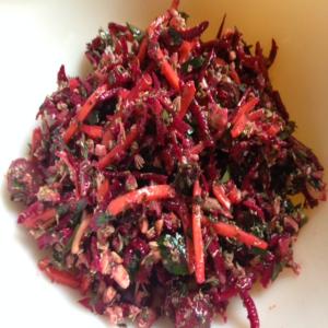 Pink Parsley Salad With Beets and Broccoli_image