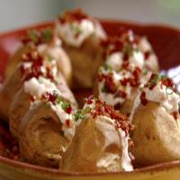Mini Baked Potatoes with Mascarpone and Prosciutto Bits image