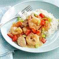Shrimp & Chicken Sausage with Grits image