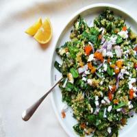 Spinach and Quinoa Salad with Dried Apricots image