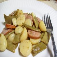 Smoked Sausage, Green Beans, and Potatoes_image