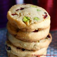 Cranberry Pistachio Shortbread Cookies Recipe_image