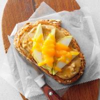 Peanut Butter, Honey & Pear Open-Faced Sandwiches_image