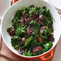 Smothered Mushrooms and Kale image
