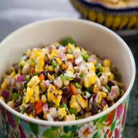 Grilled Corn and Bean Salad image