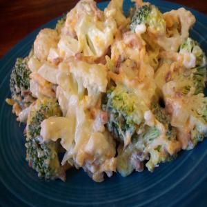Cheesy Broccoli-Cauliflower Salad image
