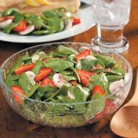 Strawberry Mushroom Spinach Salad image