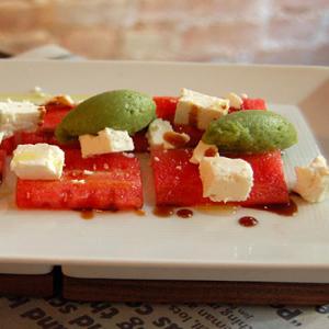 Watermelon Feta Salad with Mint Sorbet_image