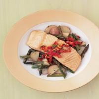 Salmon with Asparagus and Potatoes image