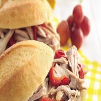 Slow-Cooker Italian Turkey Sandwiches image