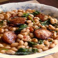 White Beans with Spinach & Sausage Recipe - (3.7/5) image