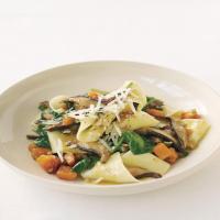 Pappardelle with Squash, Mushrooms, and Spinach image