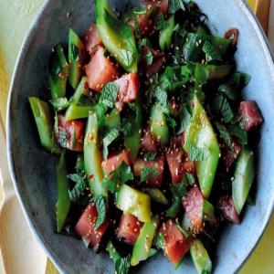 Smashed Cucumber and Watermelon Salad image