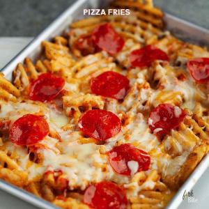 Waffled Pizza Fries - a Quick, Easy Appetizer_image