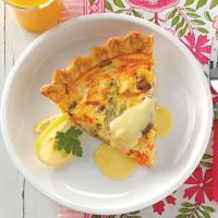 Crab Quiche with Hollandaise image