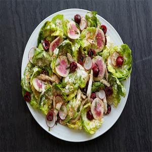 Bibb Lettuce, Chicken, and Cherry Salad With Creamy Horseradish Dressing_image
