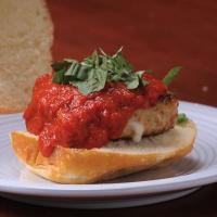 Cheesy Chicken Parmesan Burgers Recipe by Tasty image