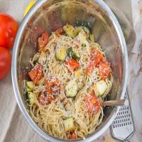 Grilled Summer Squash and Tomatoes With Angel Hair Pasta_image