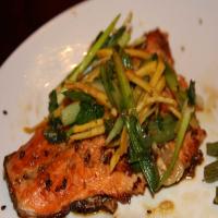 Sesame Crusted Trout With Ginger Scallion Salad image