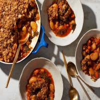 Slow-Baked Beans With Kale image