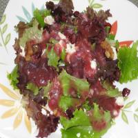 Baby Greens Salad With Cranberry Balsamic Vinaigrette image