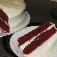 Reduced Fat and Cholesterol Red Velvet Cake image