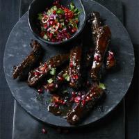 Sweet & sour ribs with pomegranate salsa image