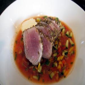 Spiced Seared Tuna Gazpacho Recipe - (4.5/5)_image
