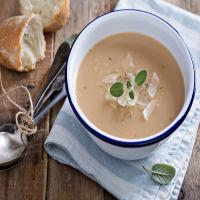 Roasted Garlic Soup with Parmesan Cheese_image