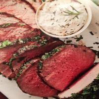 HERB CRUSTED BEEF WITH DIJON CREAM SAUCE Recipe - (4.7/5) image