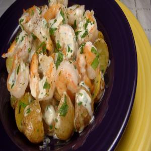 Warm Roast Potato and Shrimp Salad_image