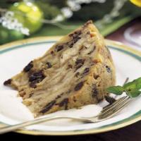 Christmas Croissant Pudding with Sour Cream and Brown Sugar Sauce image