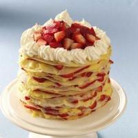 Strawberry-Lemon Crepe Cake image