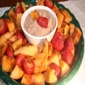Grilled Fruit With Chocolate Yogurt Dip_image