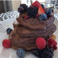 Dark Chocolate Protein Pancakes Recipe - (4.5/5)_image