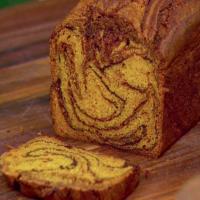 Chocolate-Pumpkin Swirl Bread with Marmalade Butter image