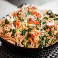 Slow Cooker Salmon Spinach Pasta Recipe - (4/5) image
