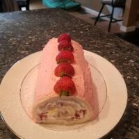 Angel Food Cake and Strawberry Cream Roll_image